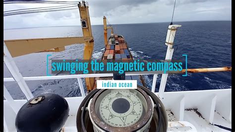 Swinging The Compass On A [tiny] Containership Youtube