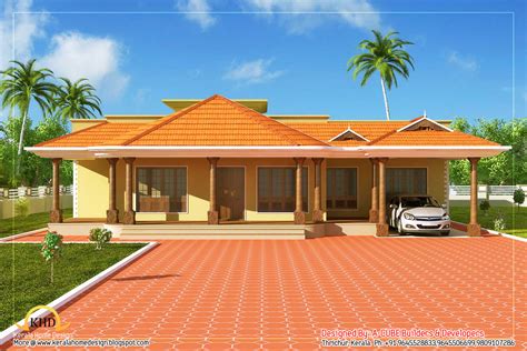 Kerala Style Single Floor House 2500 Sq Ft Indian