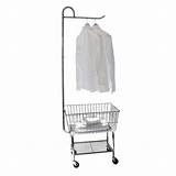 Rolling Laundry Cart Commercial Images