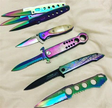 Prettydevil “♤blue♤ ” Pretty Knives Knife Aesthetic Knife