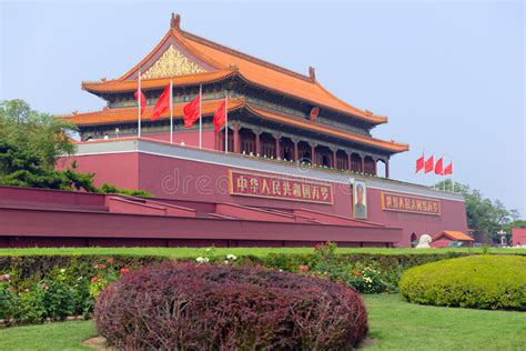 The Forbidden City Behind Tiananmen Square In Capital City Beijing