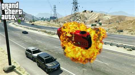 Gta 5 Super Car Crash Explosions Best Of March 2020 Youtube