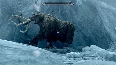 Skyrim Player Finds Mammoth Frozen In Ice