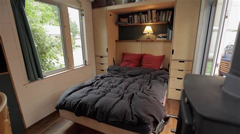 Couples 35k Diy Tiny House With Murphy Bed Tiny House Blog