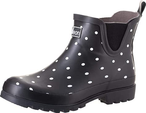 Jileon Ankle Height Wide Calf Rain Boots Specially