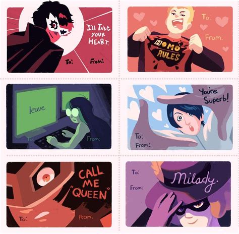 Persona 5 Valentine Cards Or Should I Say Calling Cards Persona 5