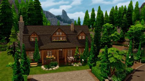 Sims 4 Log Cabin