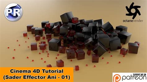 Shader Effector Animation 01 Cinema 4d Tutorial Youtube