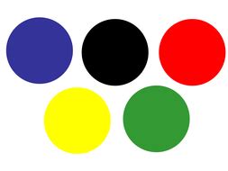 These five rings represent the five continents of the world: Olympic rings color matching | Teaching Resources