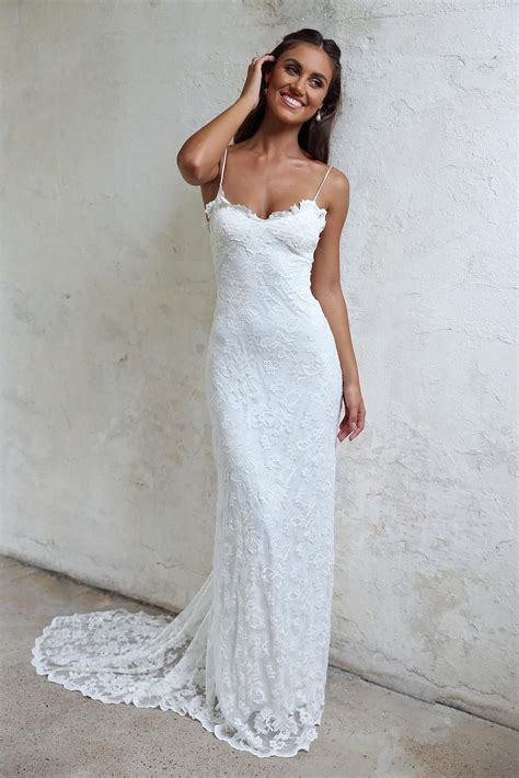 Wedding dress mamma mia gown @chapmanjonathon i love this dress. Mia Gown | Lace Wedding Dress | Grace Loves Lace | Wedding ...