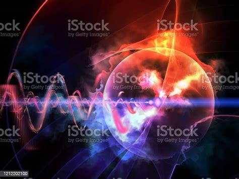 Quantum Universe Futuristic Abstract Background Stock Illustration