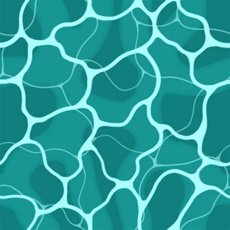 Seamless Cartoon Styled Water Texture By