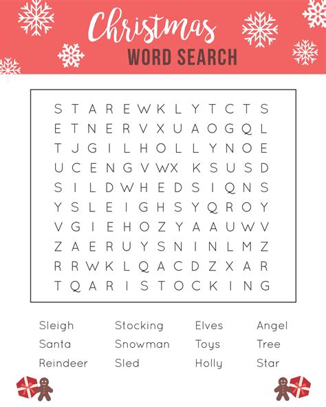6 Best Christmas Word Scramble Printable Game