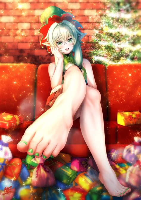 Rule 34 1girls Amaaay Zing Christmas Elf Feet Female Female Only Foot Fetish Foot Focus Foot