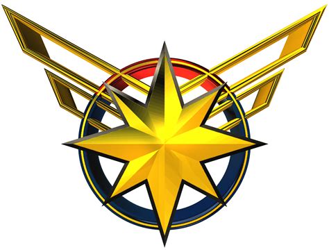 Captain Marvel 3d Logo 00 By Kingtracy On Deviantart