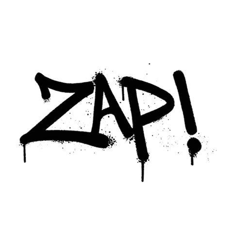 Premium Vector Graffiti Spray Paint Word Zap Isolated Vector