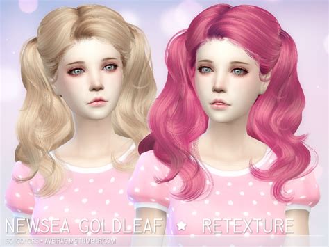 Sims 4 Hairs ~ Aveira Sims 4 Newsea S Goldleaf Hairstyle
