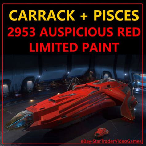 Star Citizen Paints 2953 Auspicious Red Limited Paint Pack Carrack