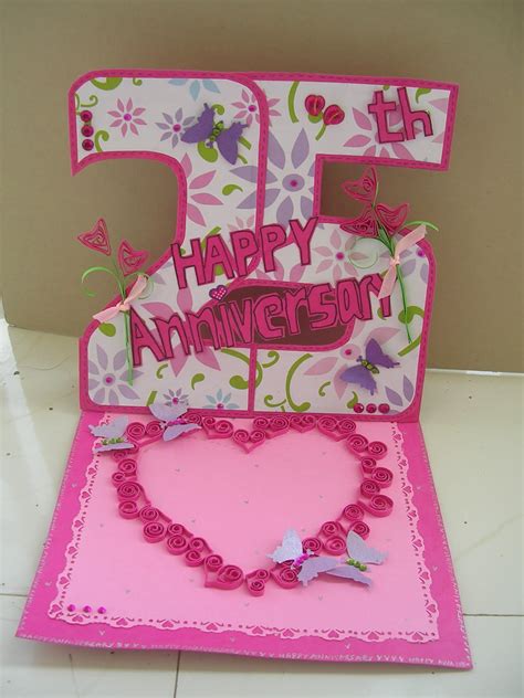 Do gift cards make good anniversary gifts canadian pos. Vishesh Collections - Handmade by Deepti: 25th Anniversary Card....