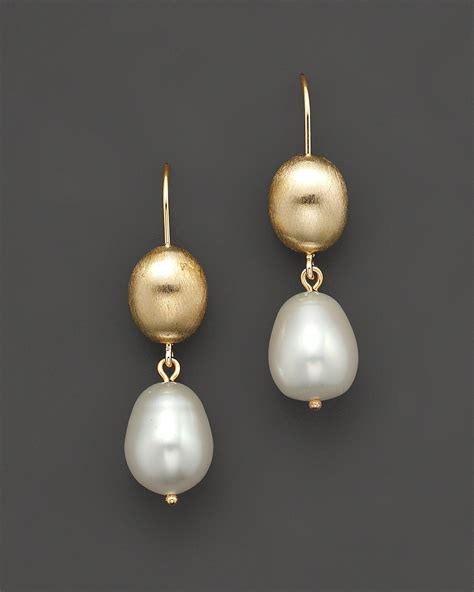 Bloomingdale S Cultured Freshwater Pearl Drop Earrings In K Yellow