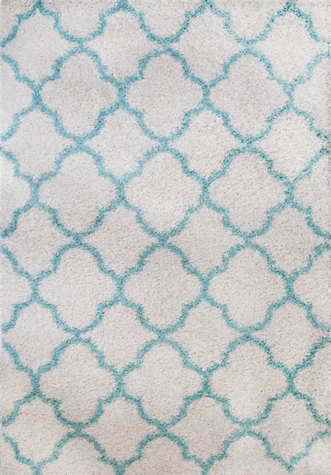 Ive bought bought lots of wool rugs before, and . Nicole Miller Designer 8x10 Shag Rug Gray Moroccan Trellis ...