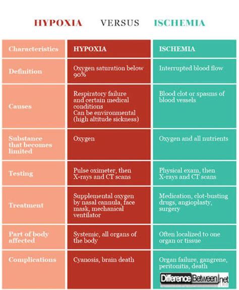 Hypoxia Vs Ischemia Medizzy