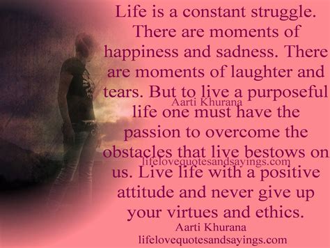 Sayings About Life Struggles Inspirational Quotes About Life
