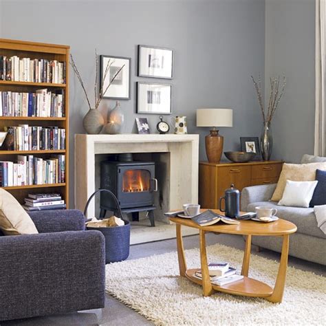 Grey And Blue Living Room Living Rooms Design Ideas Image