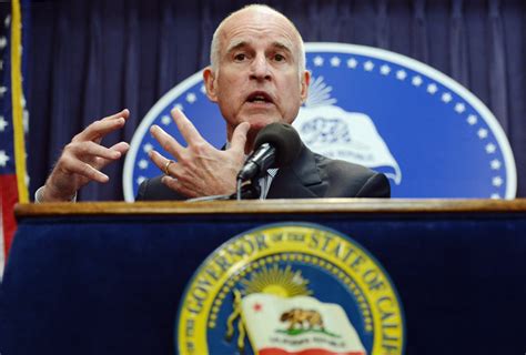 California Gov Jerry Brown Voters Must Choose Between Taxes And Fewer