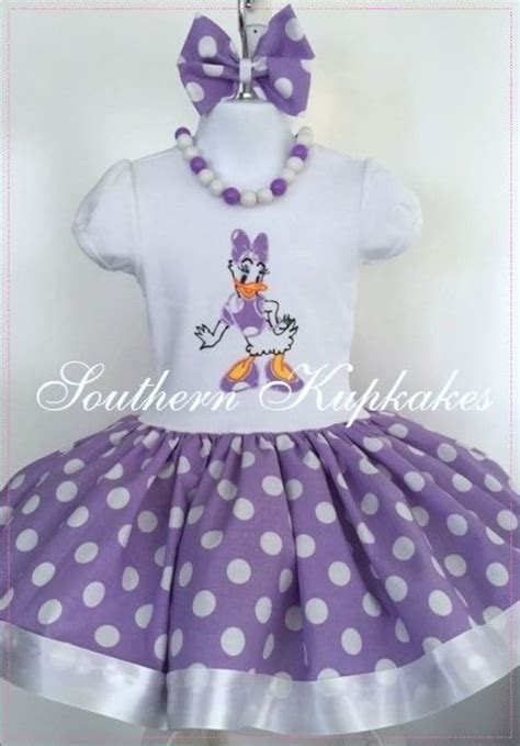 Girls Daisy Duck Dress Disney Inspired Custom Twirl Birthday Etsy