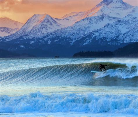Winter Surfing Bing Wallpaper Download