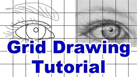 How To Draw Using A Grid Grid Drawing Tutorial Youtube