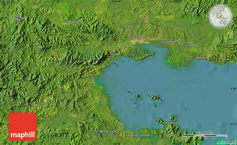 Satellite Map Of Lahad Datu