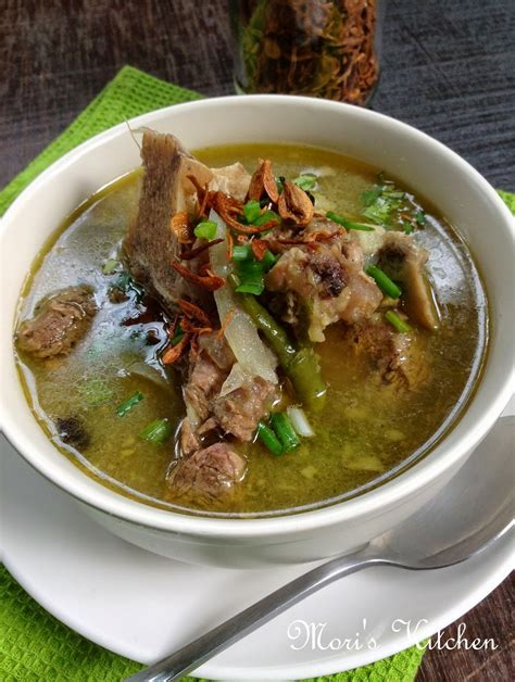 Hari ini saya nak kongsi resepi sup daging ala thai. Mori's Kitchen: Sup Tulang Daging