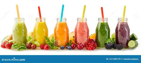 Healthy Fresh Fruit Smoothies With Ingredients Stock Image Image Of