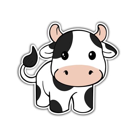 Cow Full Color Vinyl Decal Sports Stickers Usa