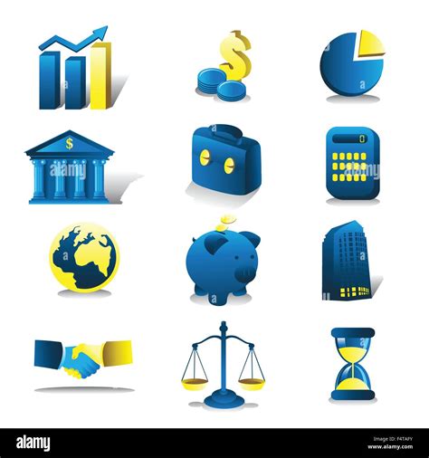 A Vector Illustration Of Finance Icon Sets Stock Vector Image And Art Alamy