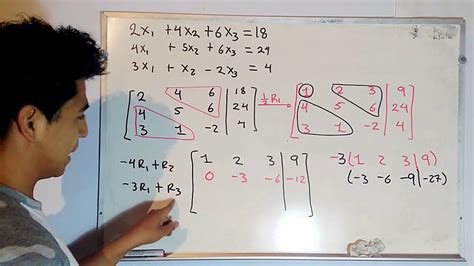 Sistema De Ecuaciones Por El Método De Gauss Jordan 3x3 Youtube
