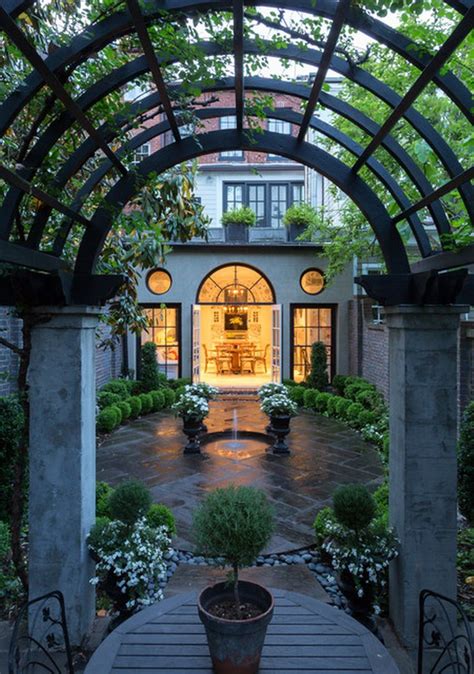 Beautiful And Elegant Traditional Garden Patio Landscape Courtyard