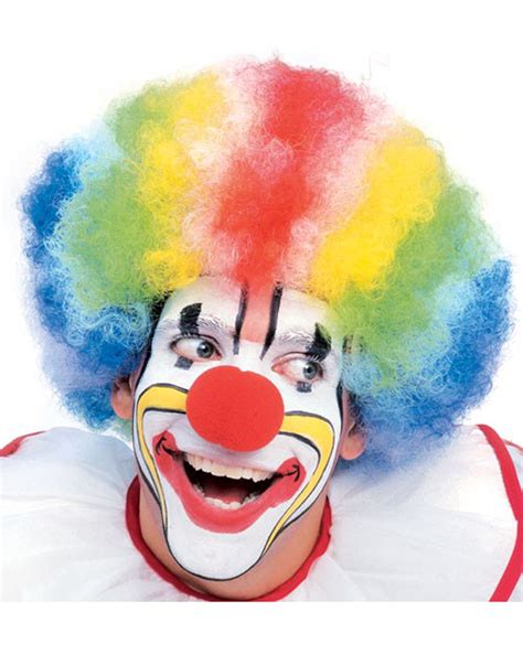 Deluxe Multi Colored Clown Afro Wig 82686507516 Ebay