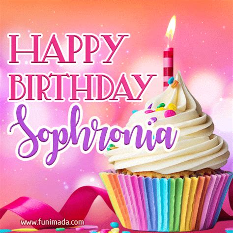 Happy Birthday Sophronia Lovely Animated  — Download On