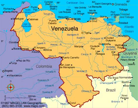 Venezuela Map Infoplease