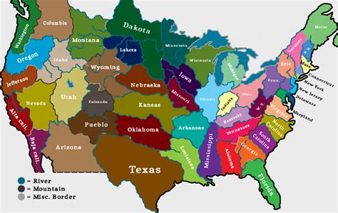 Borders Of The United States Vivid Maps