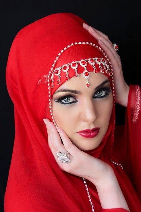 red hijab bridal by mysterious beauty people fashion red hijab