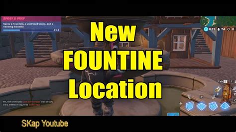 Epic games decided to revamp the fortnite one of the challenges/objectives for spray and pray requires players to spray a fountain, a junkyard crane, and a vending machine. Fortnite - Spray a Fountain (NEW LOCATION), a Junkyard ...