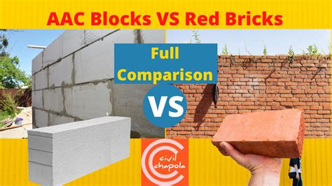 Aac Blocks Vs Red Bricks Full Comparison Cost Size Strength Properties