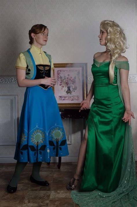 frozen fever spring elsa and anna cosplay elsa by angi viper anna by going postale photo by