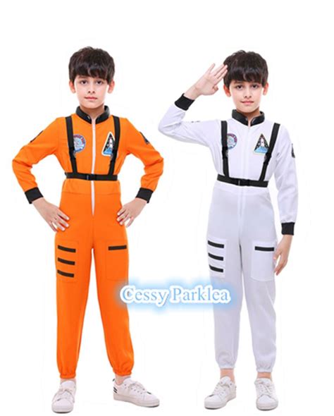 Boys Details About Boys Astronaut Costume White Space Man Nasa Suit