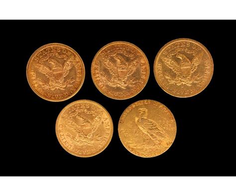 Coin 5 Us Five Dollar Gold Coins
