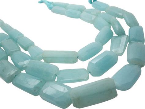 Aqua Chalcedony Beads Nuggets Peruvian Chalcedony Faceted Etsy Aqua